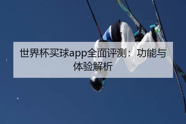 世界杯买球app全面评测：功能与体验解析